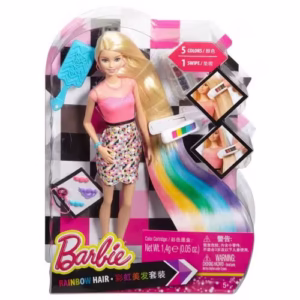 Barbie Μαλλιά Ουράνιο Τόξο