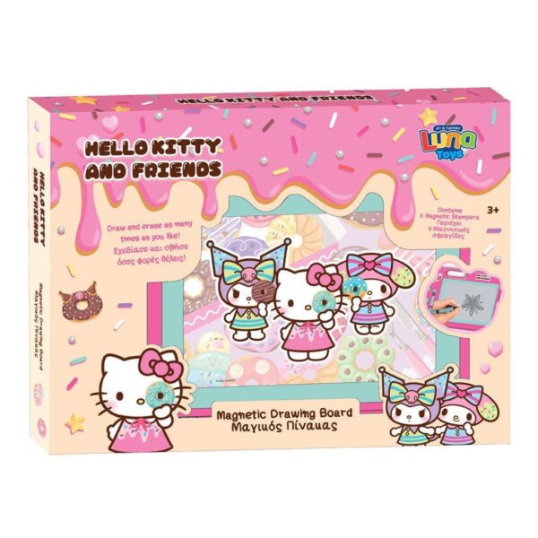 Μαγικός Μαγνητικός Πίνακας Γράψε-Σβήσε Sanrio Hello Kitty & Friends