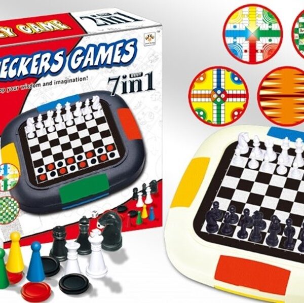 Επιτραπέζιο Παιχνίδι 7 Σε 1 Checkers Games