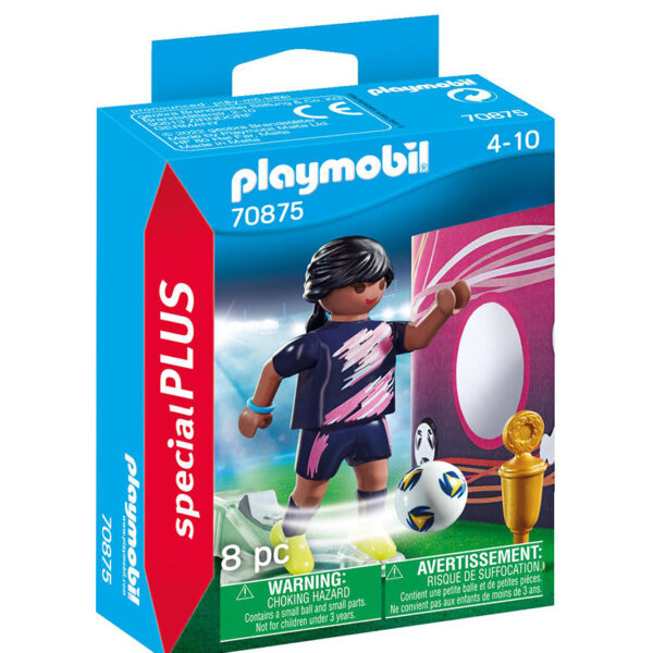 Playmobil City Life Γυναίκα Ποδοσφαιριστής με Εξάσκησης