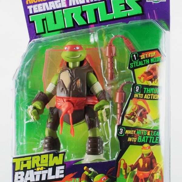 TURTLES THROW N BATTLE "MICHELANGELO" CM 14